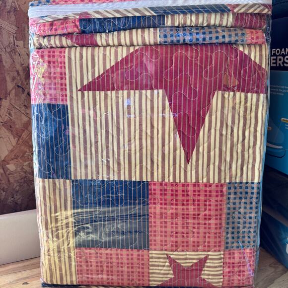 Virah Bella Mountain Cabin Quilt Collection Twin Quilt 1 Pillow Sham New - Picture 8 of 8